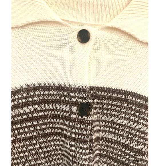 Michael Stars Poncho Cardigan XS/S Cream Button Front Knit Cashmere Blend - Picture 4 of 8